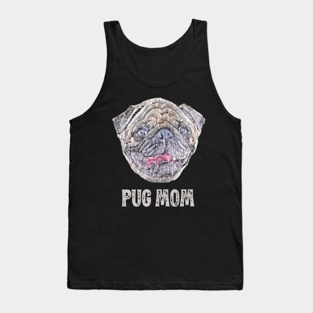 Pug Mom Tank Top by DoggyStyles